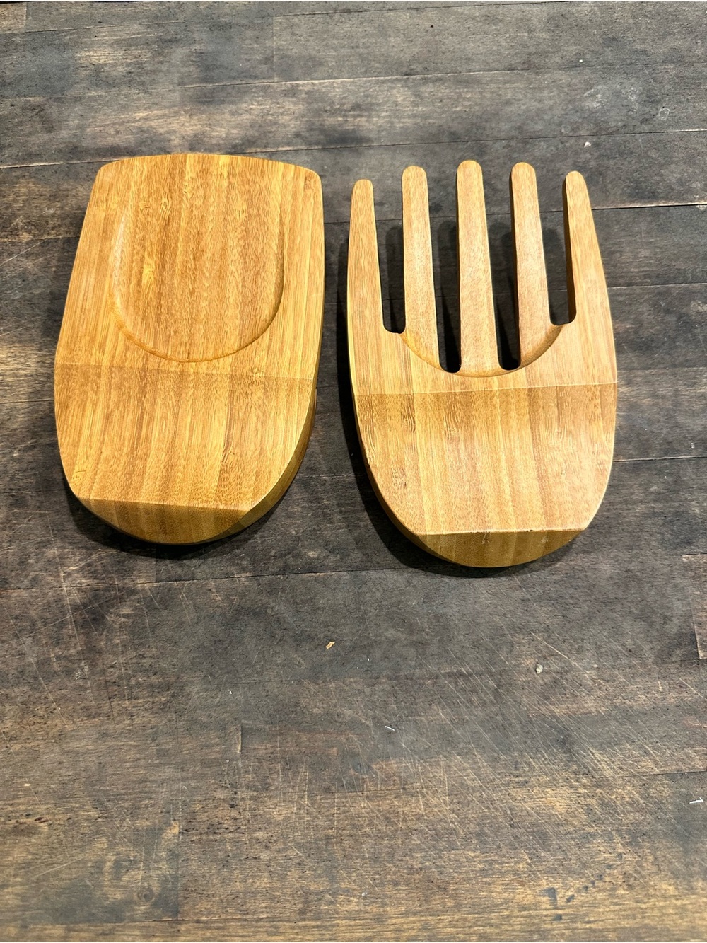 Pampered Chef Bamboo Slide Together Salad Servers. - Picture 2 of 7